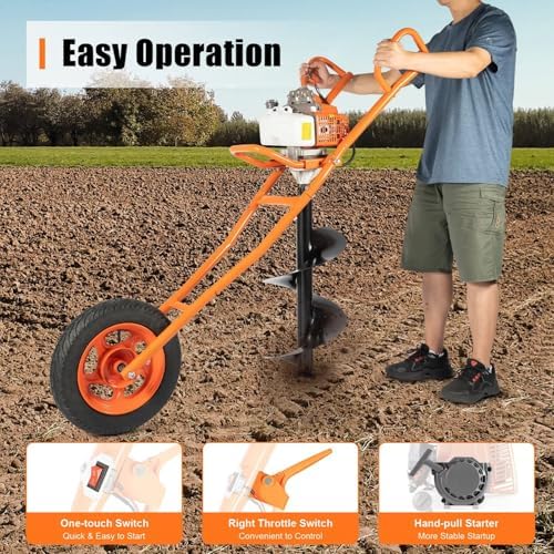 Post Hole Digger, 63CC 3HP 2-S - Post Hole Digger recension och pris