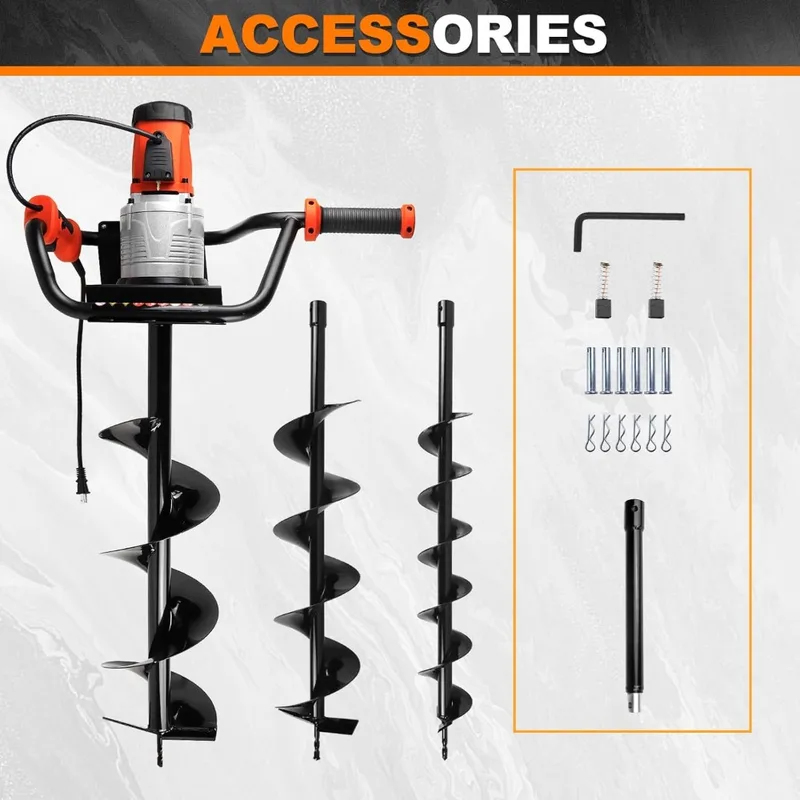 00W Post Hole Digger Drill wit - Post Hole Digger recension och pris
