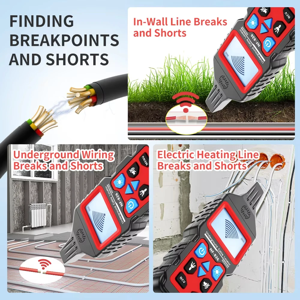 Noyafa NF-826 Wire Tracker Por - Underground Cable Detector recension och pris