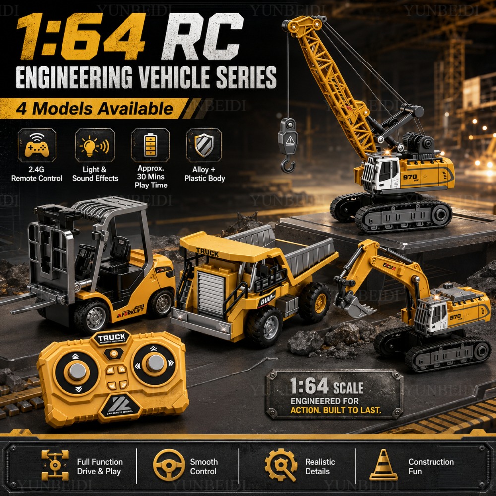 Remote Control Mini Alloy Car  - Heavy Equipment Crane recension och pris