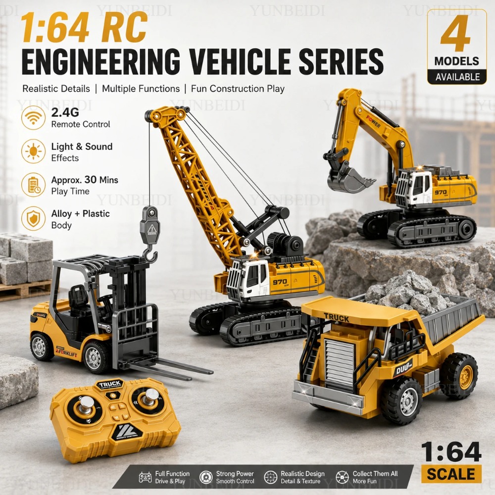 Remote Control Mini Alloy Car  - Heavy Equipment Crane recension och pris